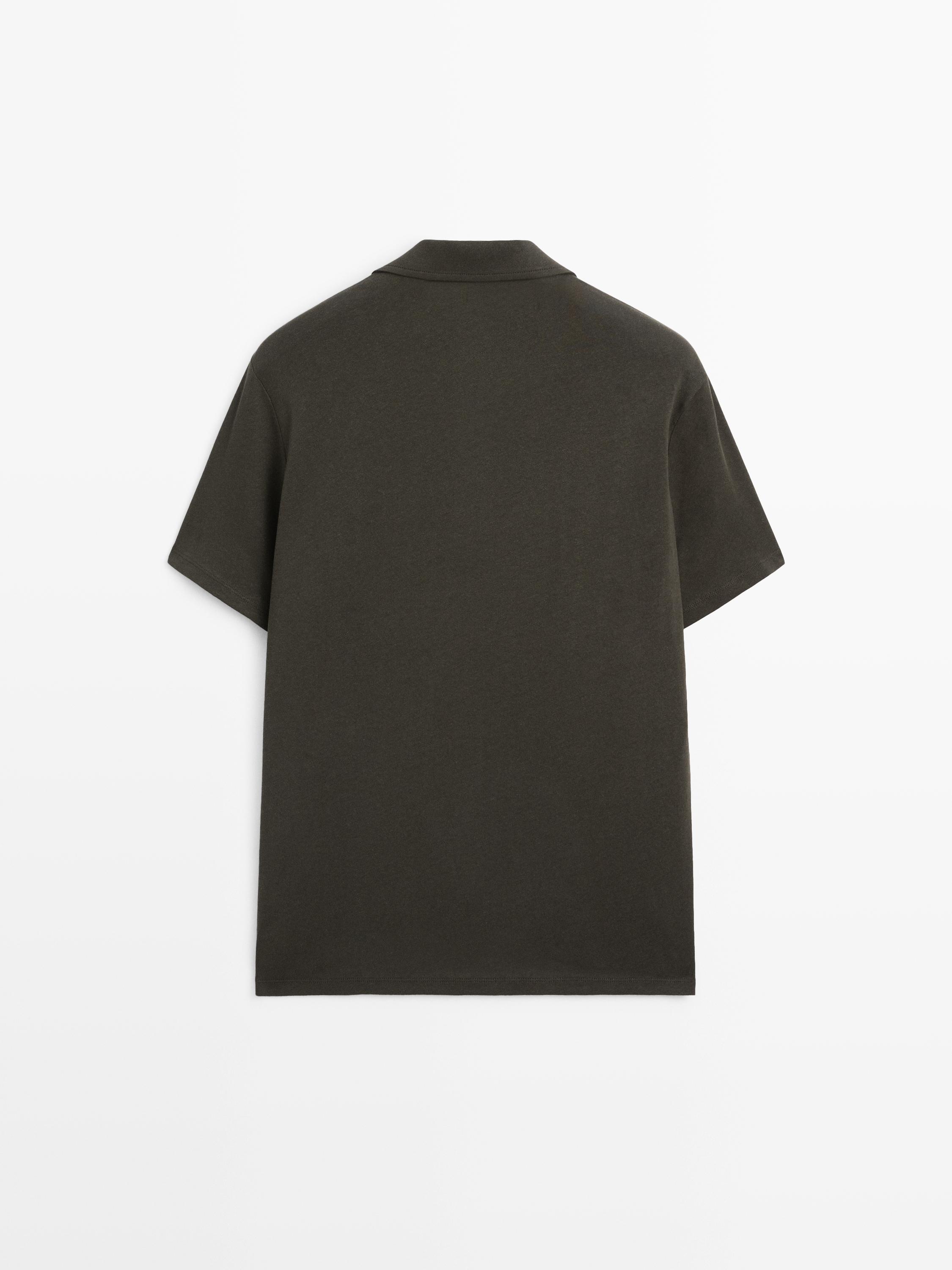 Chemise manches courtes lin coton